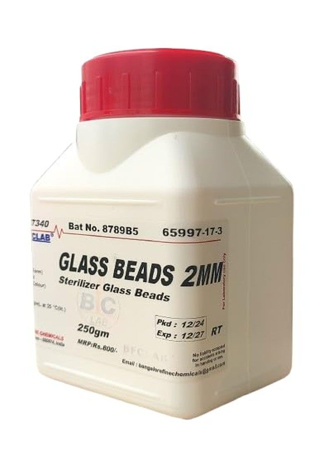 BFCLAB خرز زجاجي BFCLAB® 2 مم - 250 جم (خرز زجاجي معقم) - Image 3